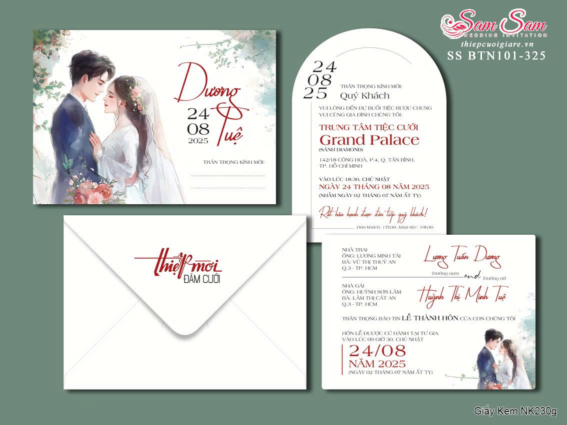 Xu Hướng Cưới Hỏi Sang Trọng & Hiện Đại – Top 10 Mẫu Thiệp Cưới Hot Nhất 2025