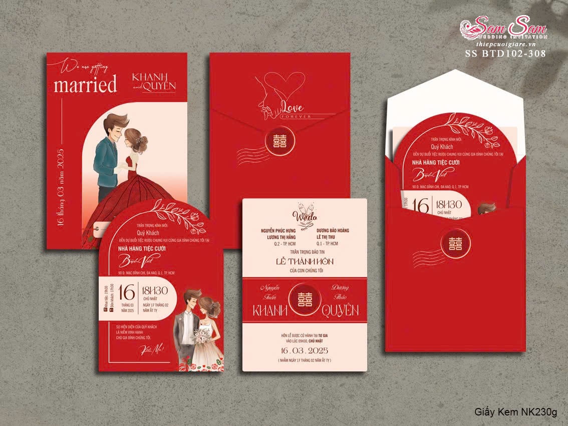 Xu Hướng Cưới Hỏi Sang Trọng & Hiện Đại – Top 10 Mẫu Thiệp Cưới Hot Nhất 2025